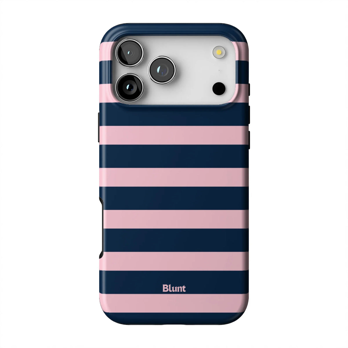 Blueberry Blush Stripe iPhone Case