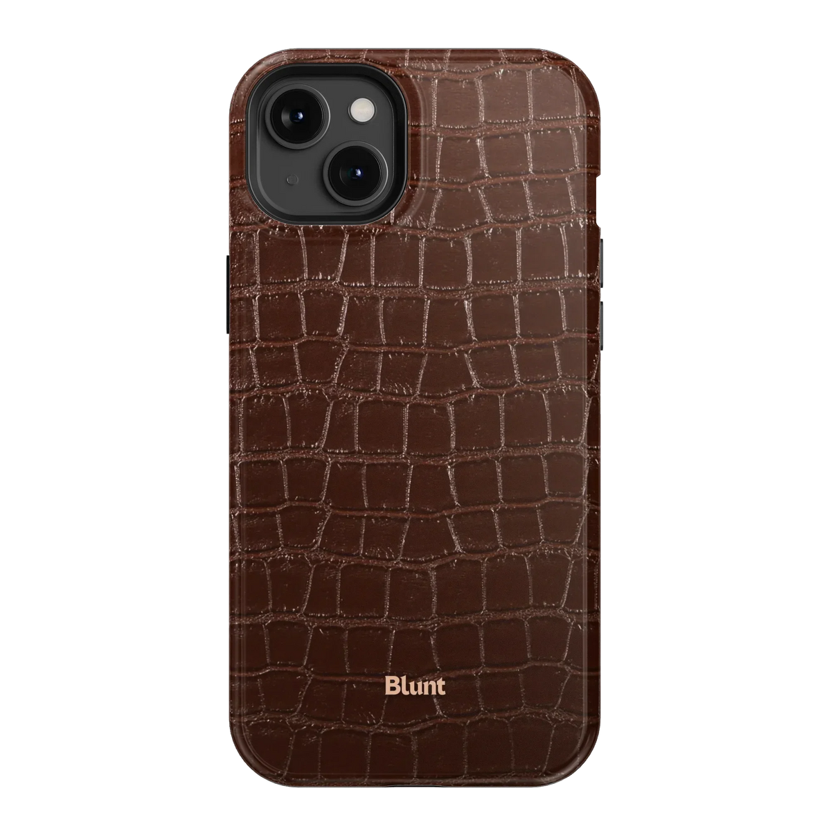 Chestnut Croc iPhone Case