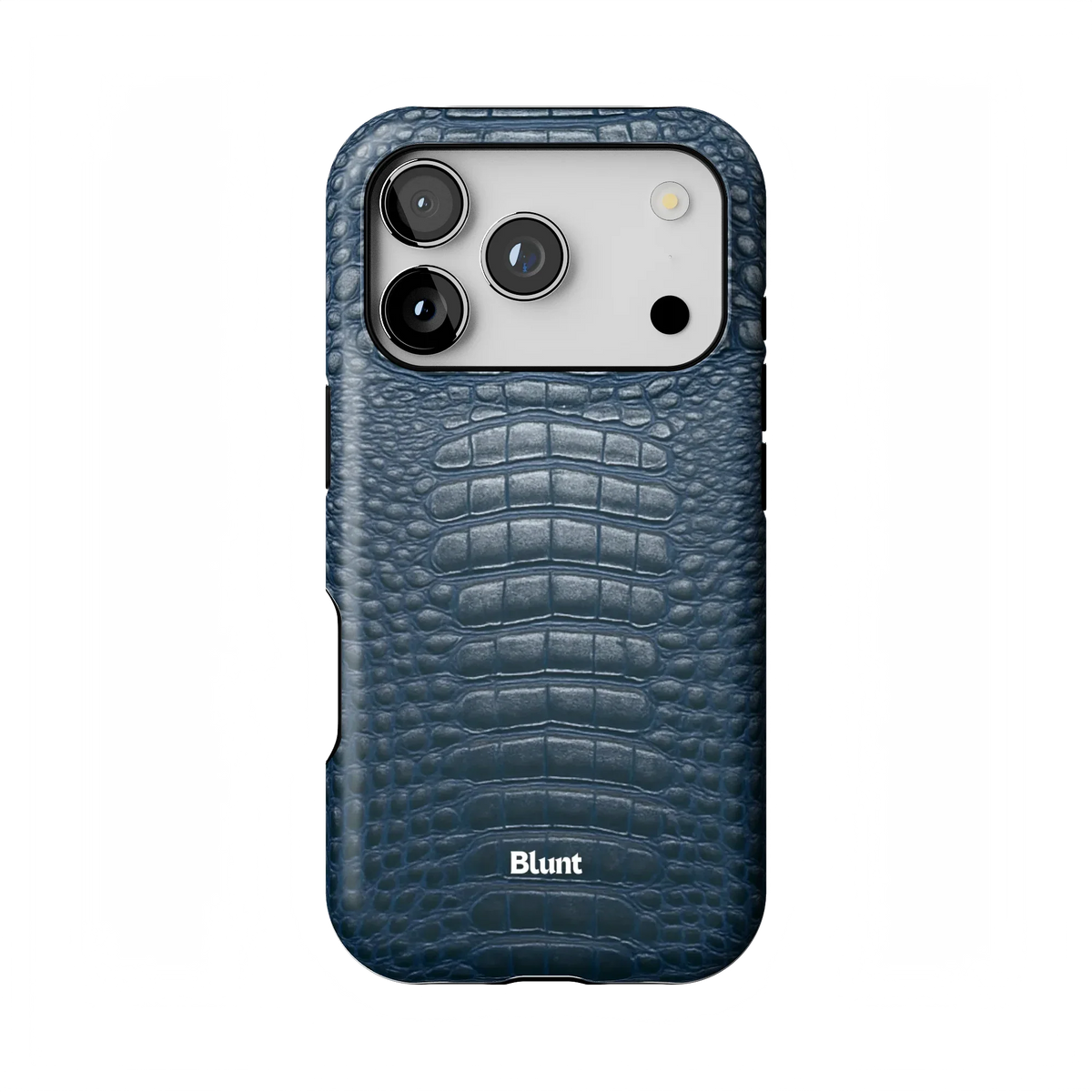 Navy Croc iPhone Case