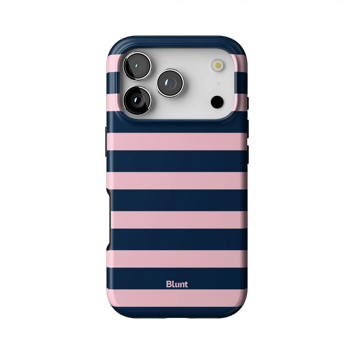 Blueberry Blush Stripe iPhone Case