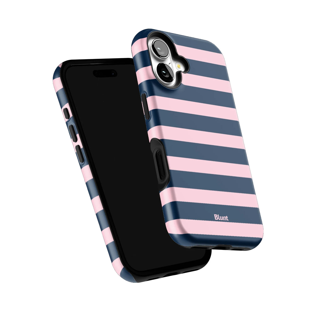 Blueberry Blush Stripe iPhone Case