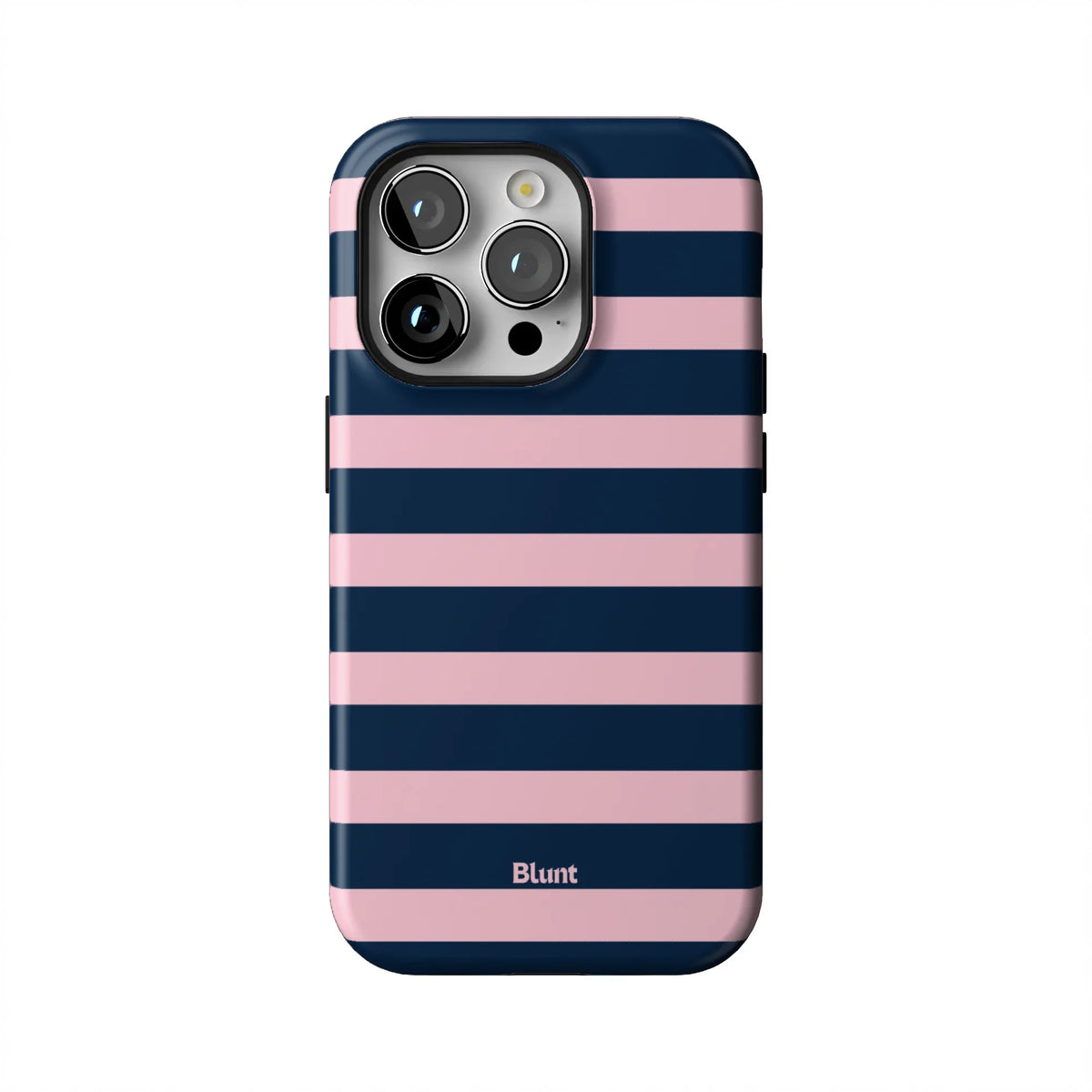 Blueberry Blush Stripe iPhone Case