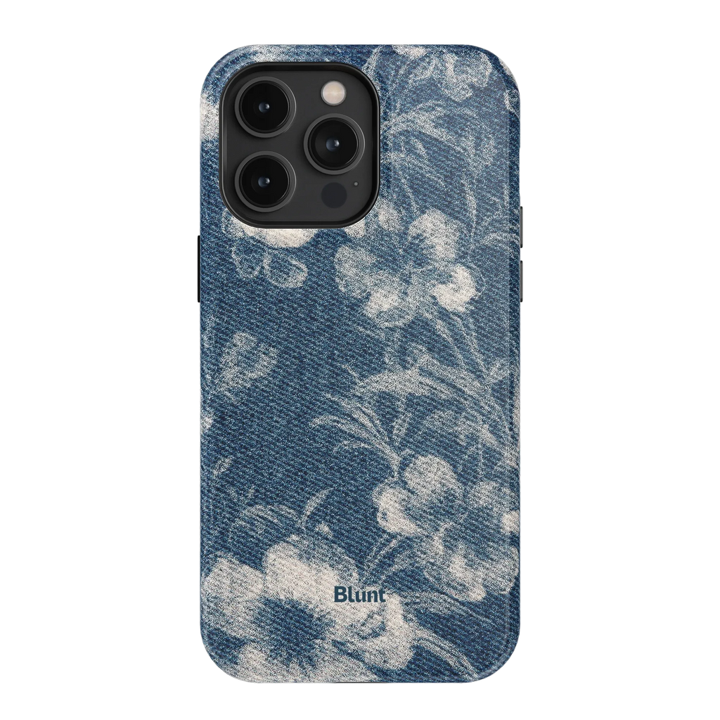 Denim Bloom iPhone Case