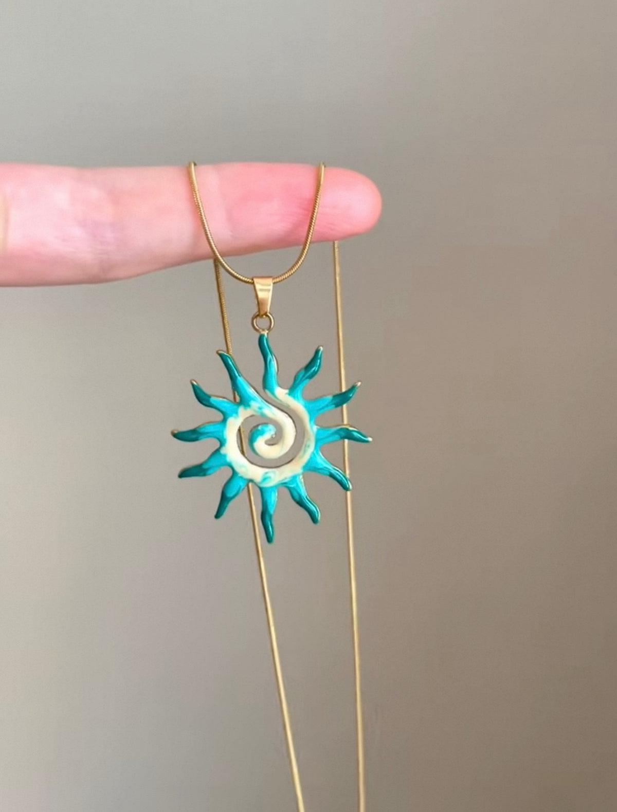 Vintage Bohemian Sun Necklace