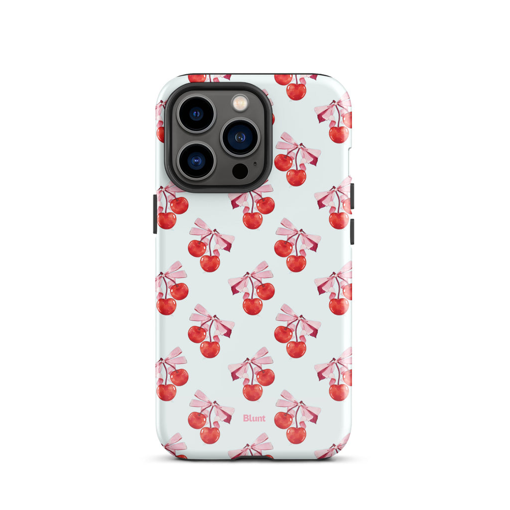 White Cherry iPhone Case