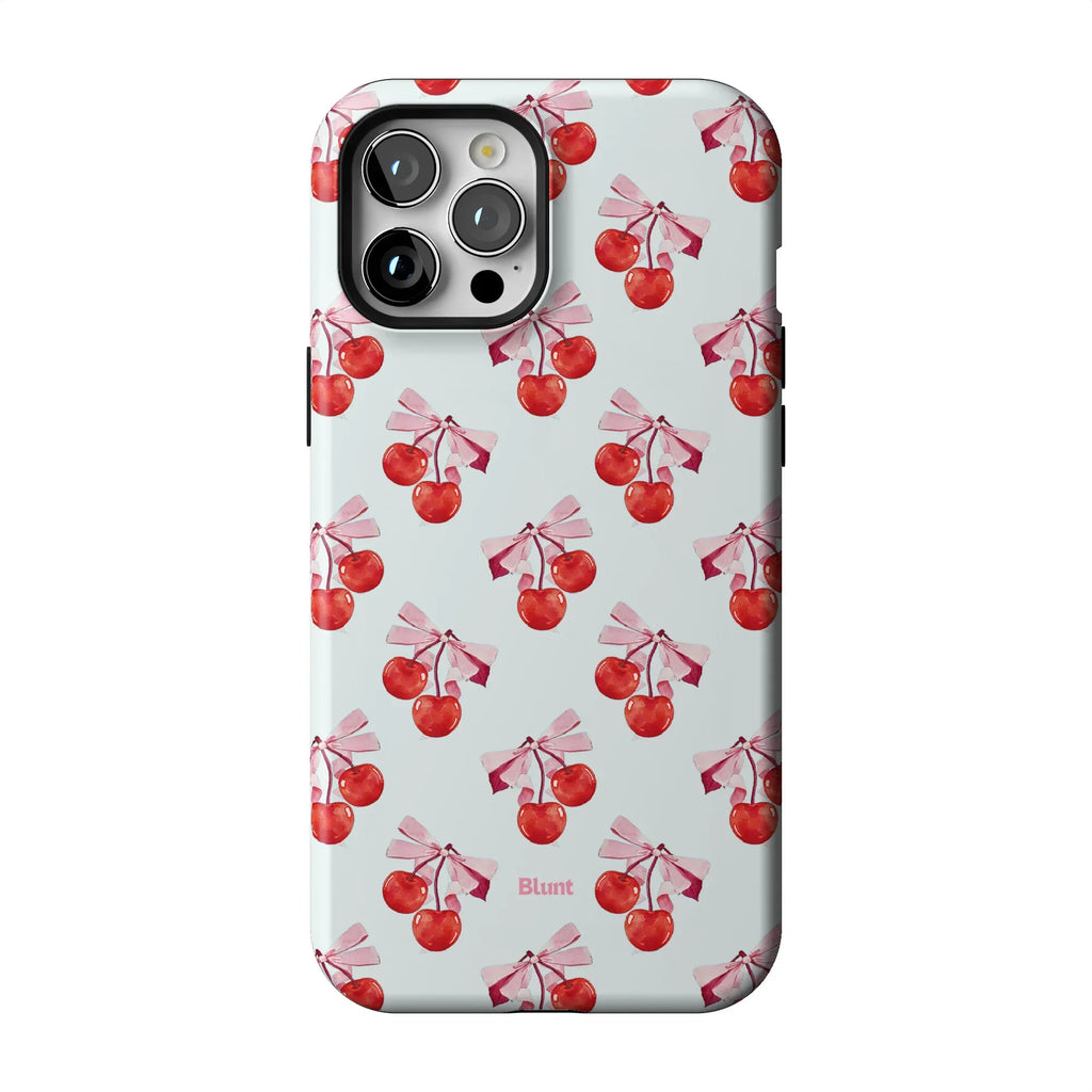 White Cherry iPhone Case