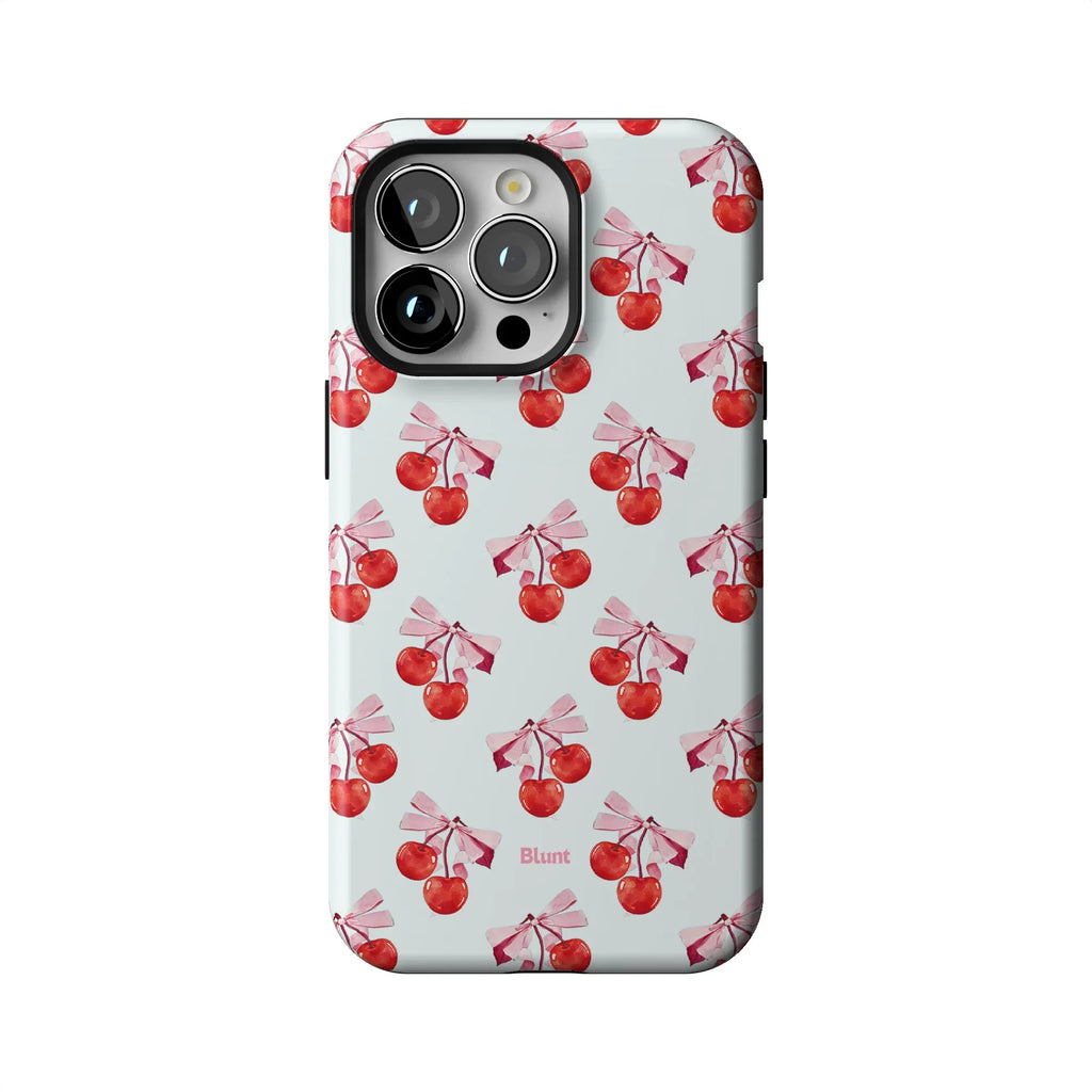 White Cherry iPhone Case