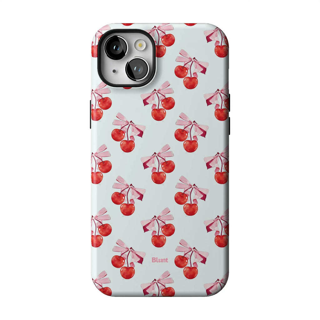 White Cherry iPhone Case