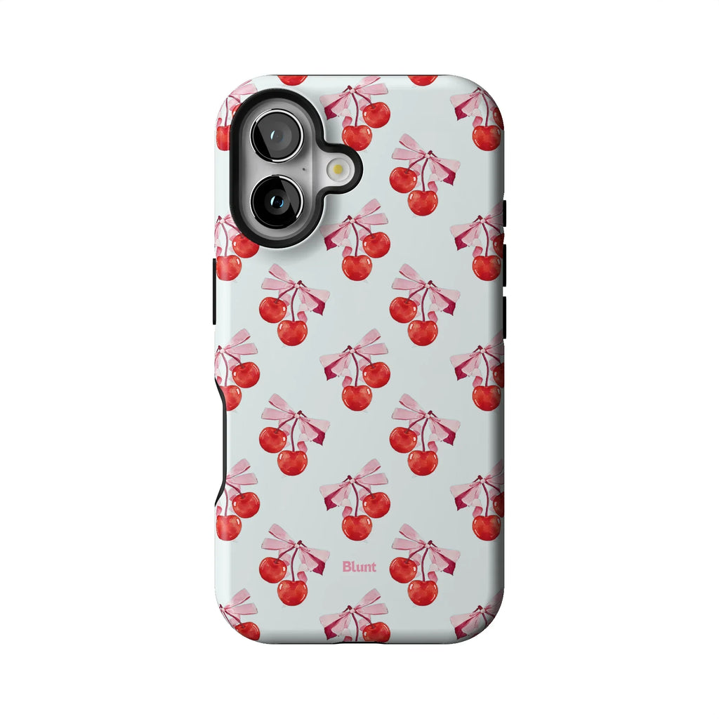 White Cherry iPhone Case