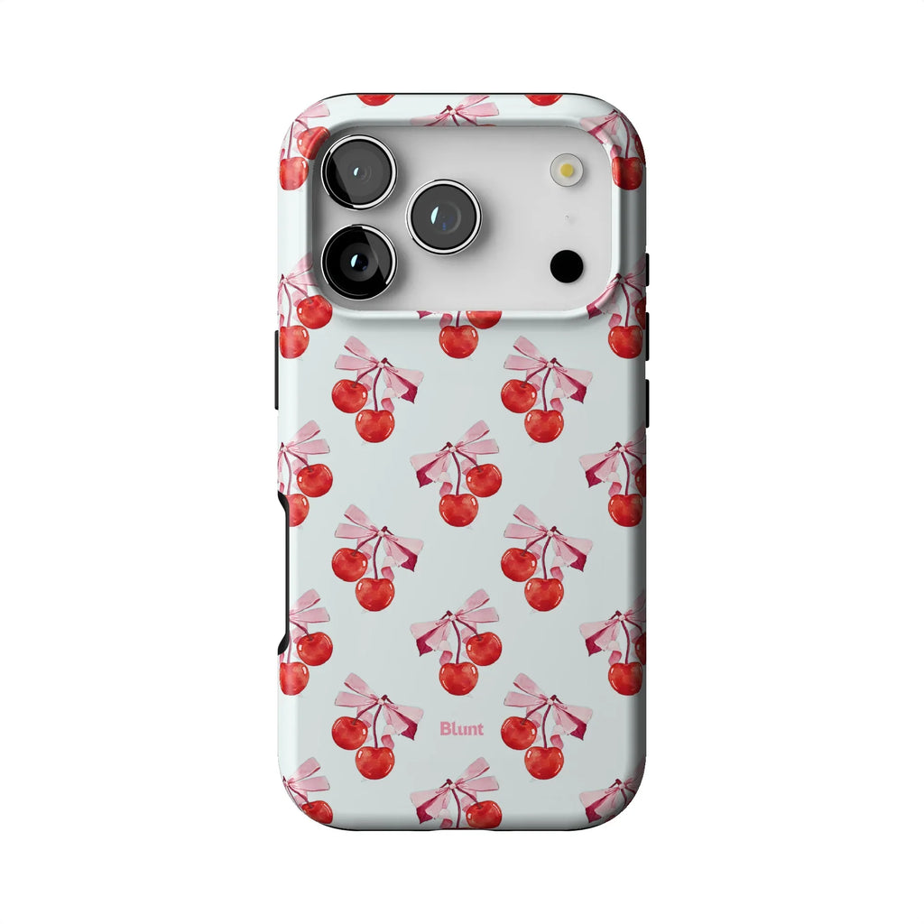 White Cherry iPhone Case