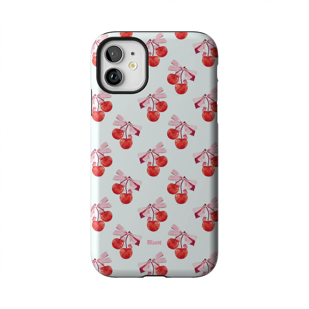 White Cherry iPhone Case