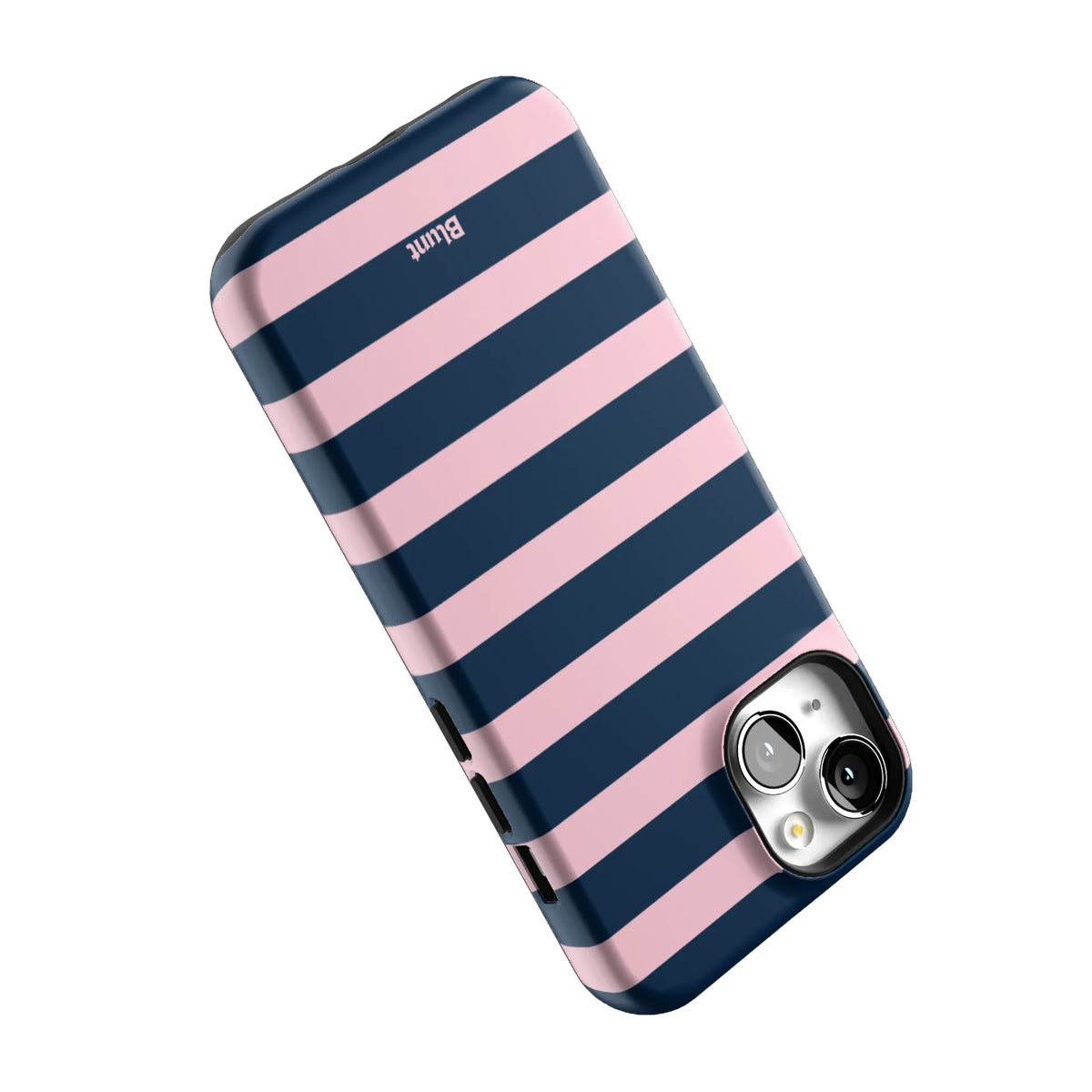 Blueberry Blush Stripe iPhone Case