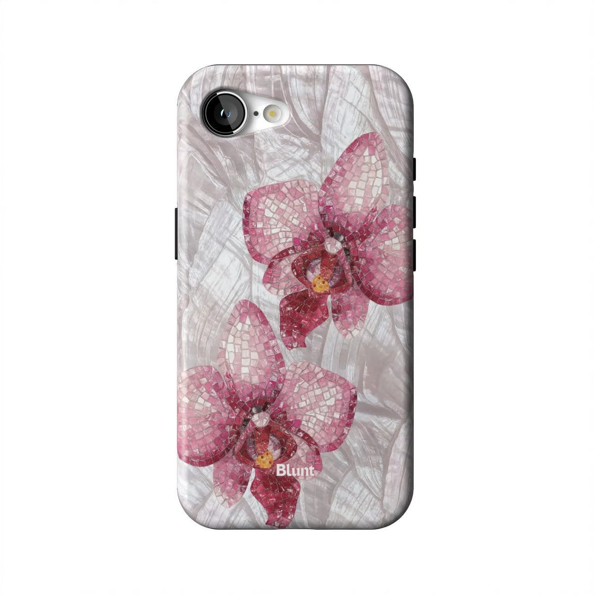 Pink Mosaic Orchids iPhone Case