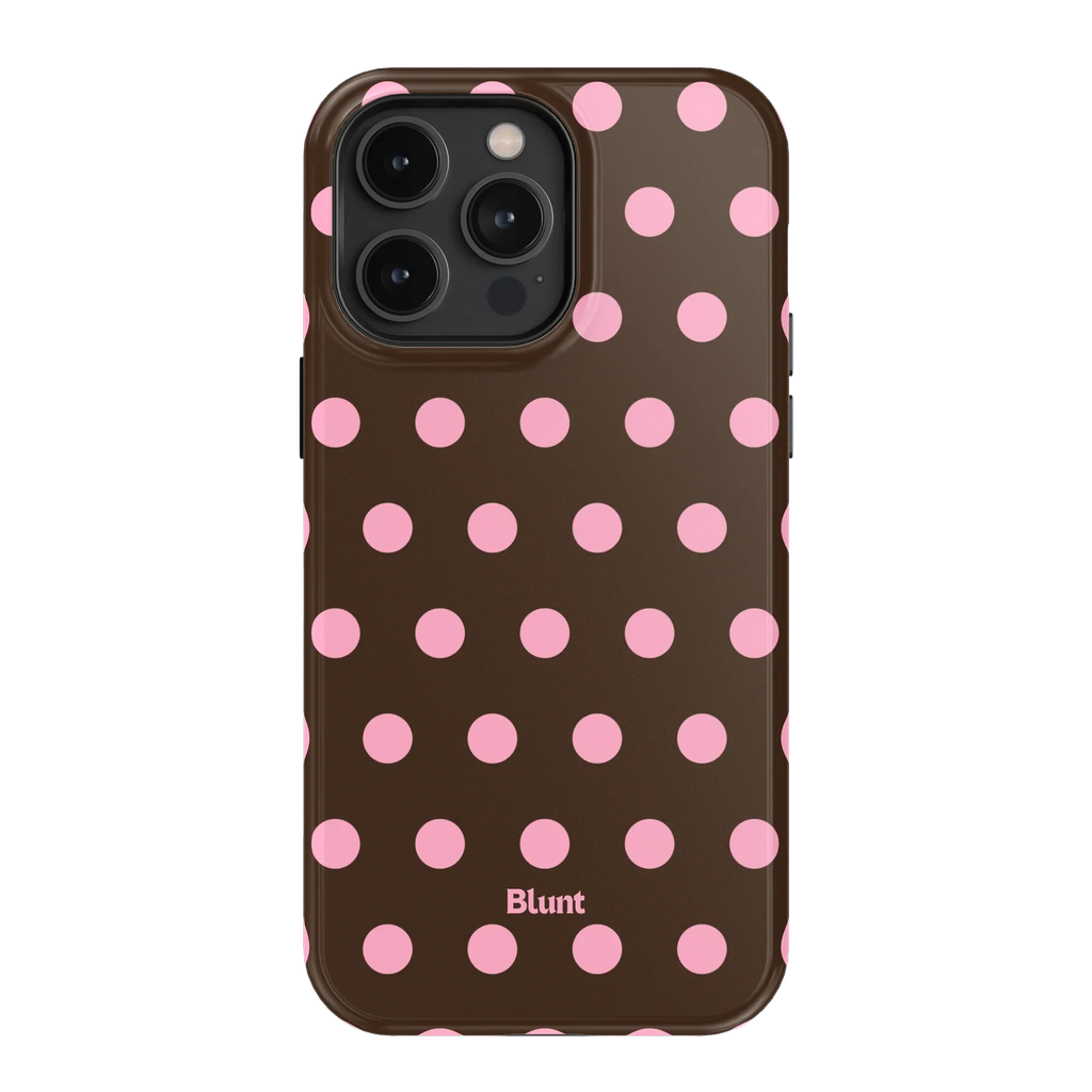 Chocolate Polka iPhone Case