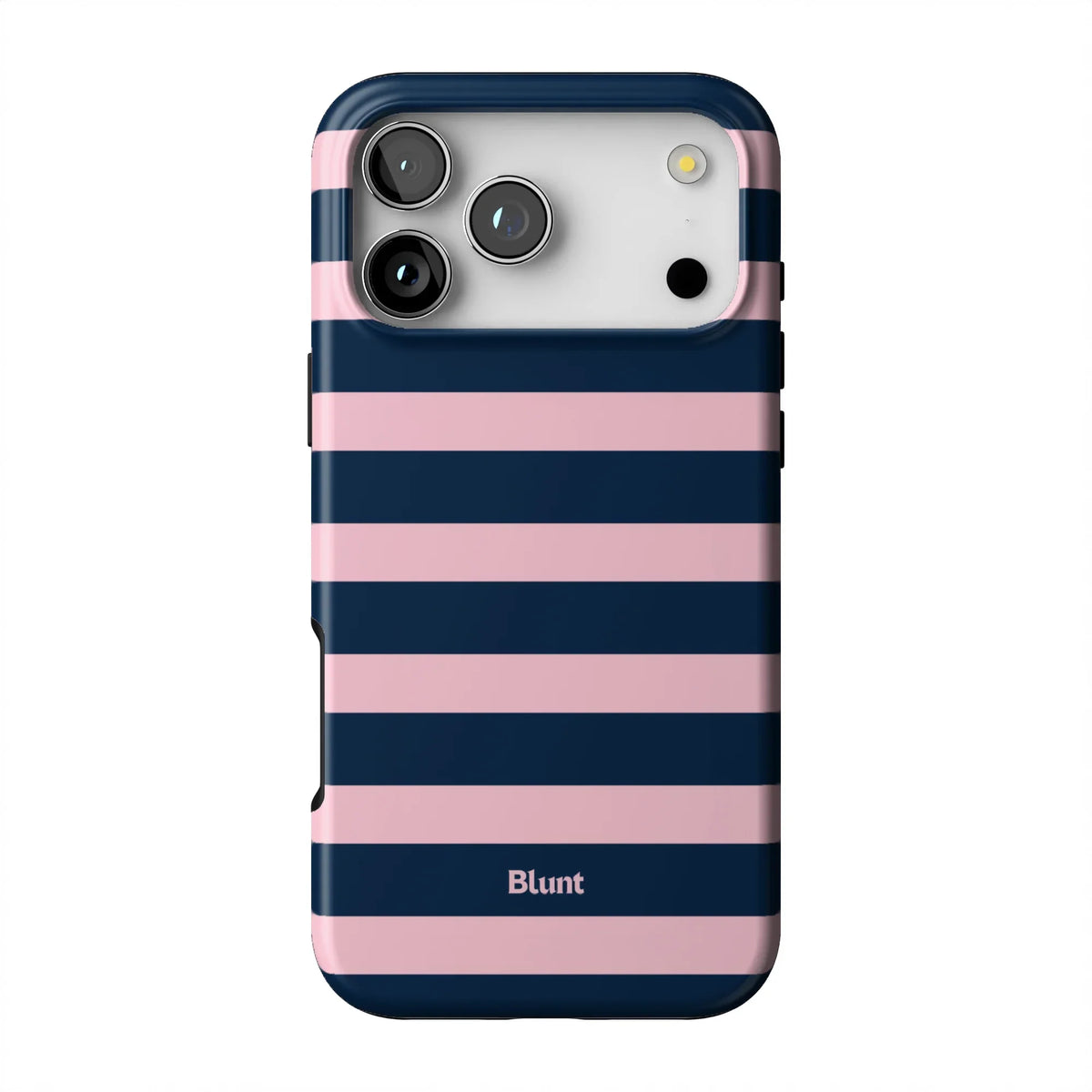 Blueberry Blush Stripe iPhone Case