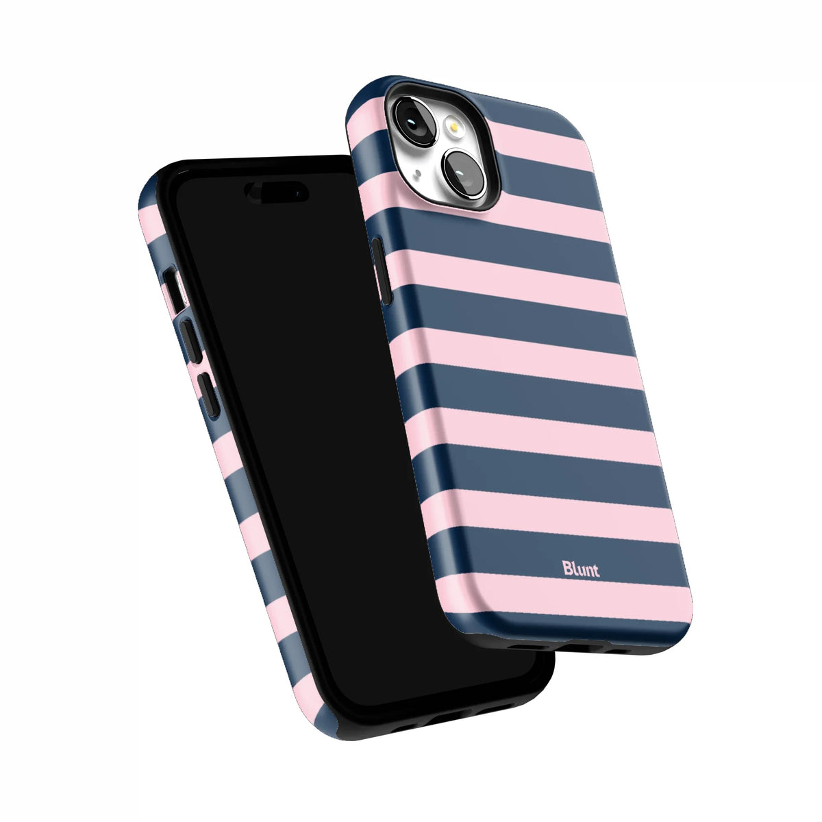 Blueberry Blush Stripe iPhone Case