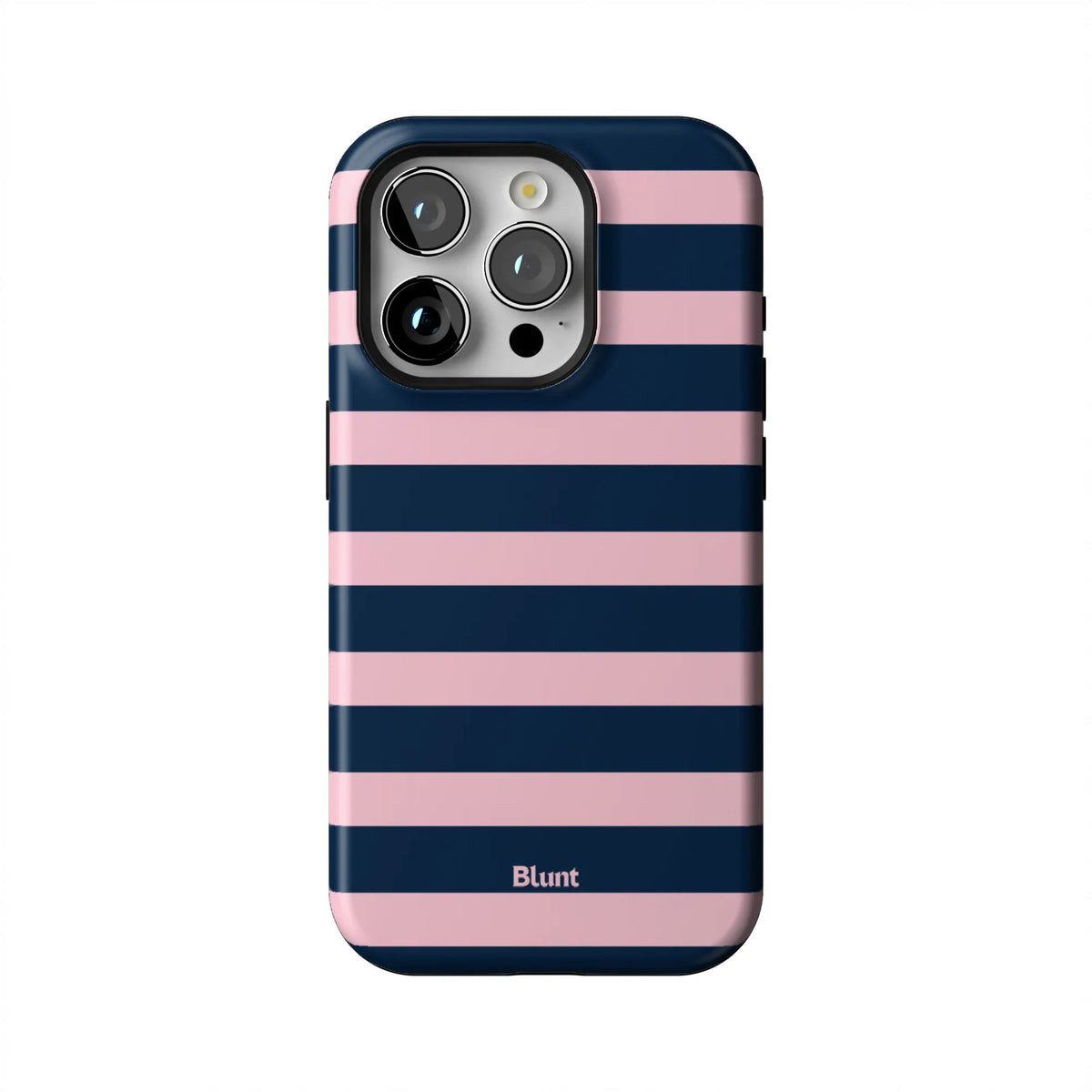 Blueberry Blush Stripe iPhone Case