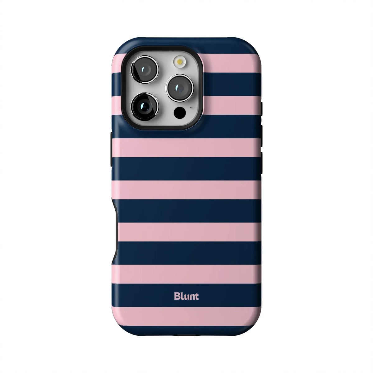 Blueberry Blush Stripe iPhone Case