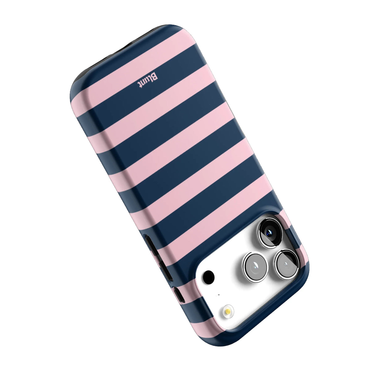 Blueberry Blush Stripe iPhone Case