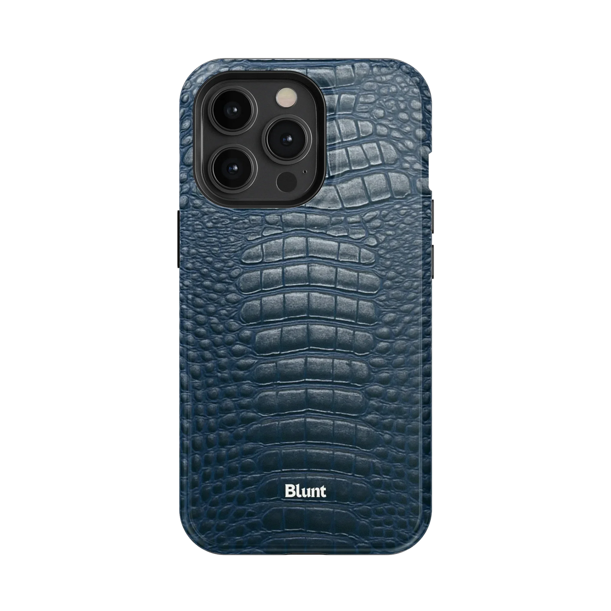 Navy Croc iPhone Case